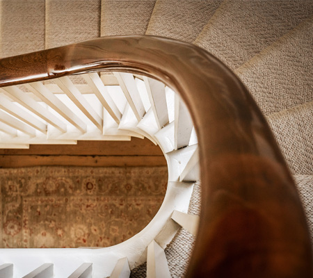 Internal staircase and interior architecture